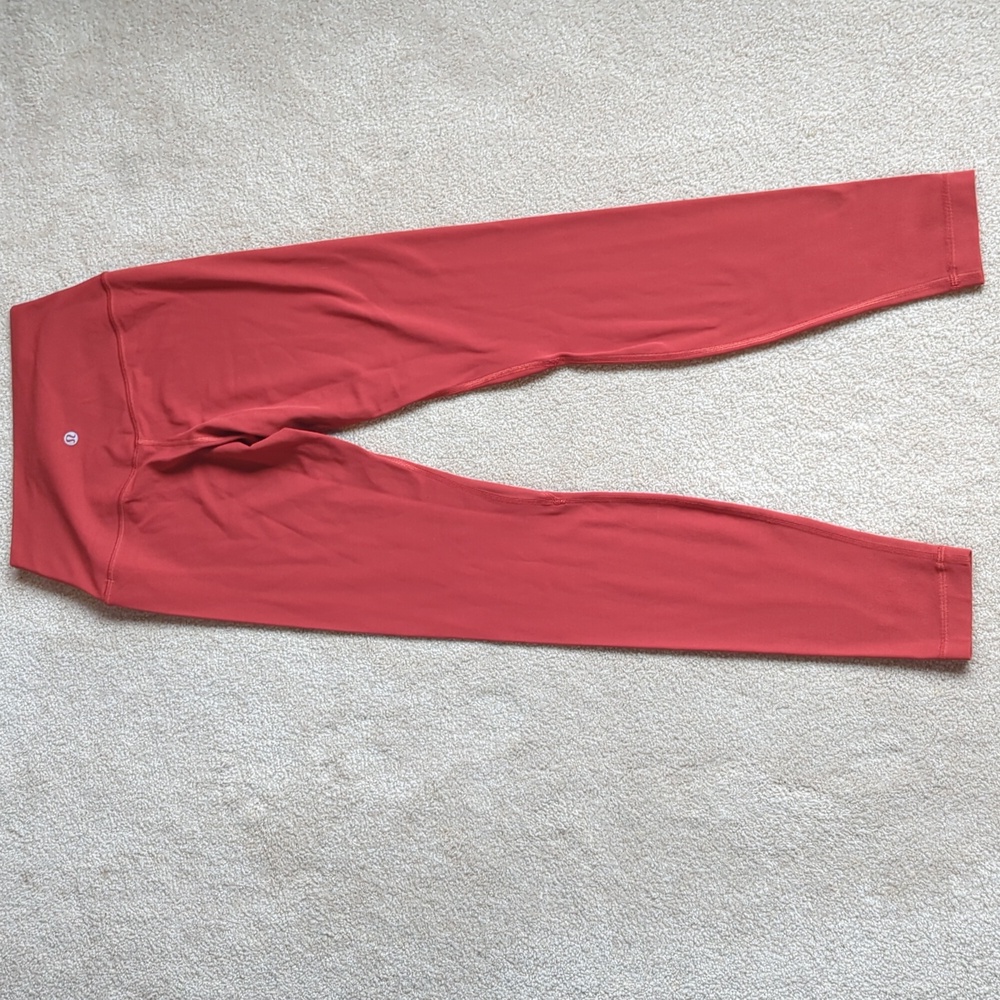 Lululemon Align Leggings Size 4 28 inch inseam Rust Orange Color